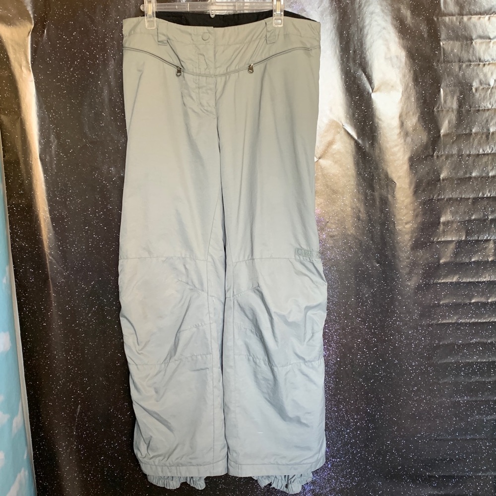 Black Dot-Gray Waterproof Snowboarding Pants Sz L